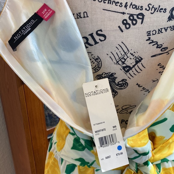 NWT Notations Lemon 🍋 Summer Mini Dress - Picture 4 of 5